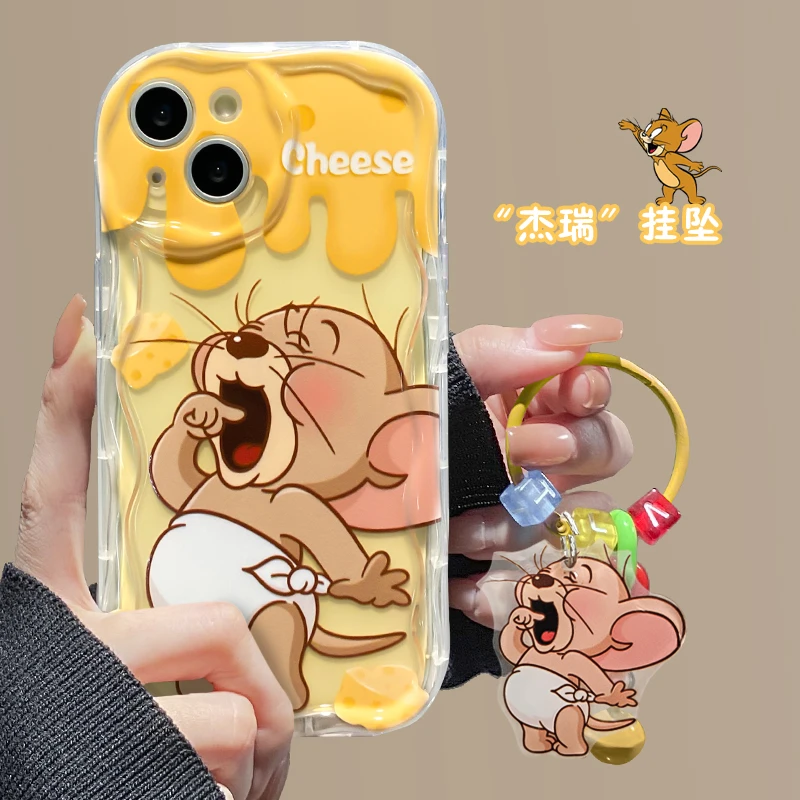 可爱杰瑞适用苹果vivo华为oppo小米iPhone15新款小众手机壳
