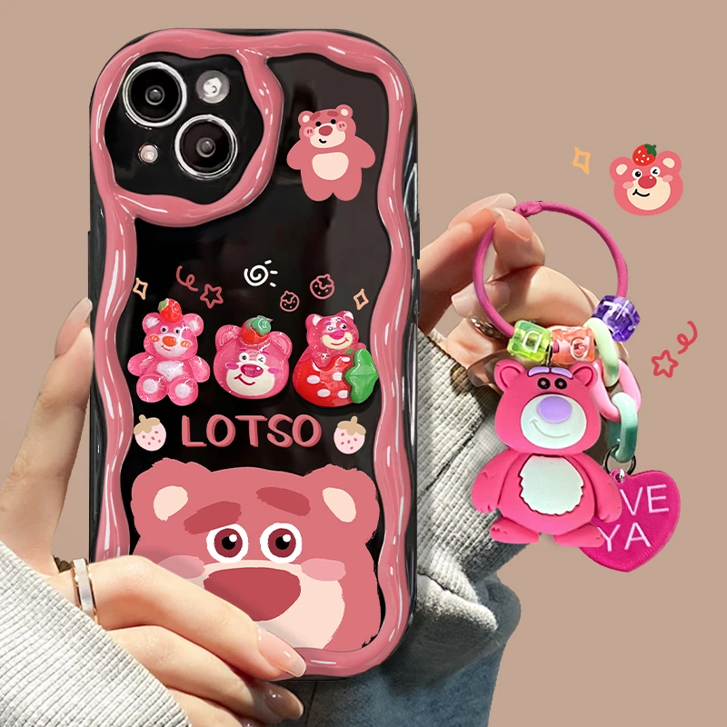 小粉熊挂坠适用苹果vivo华为oppo小米iPhone15新款小众手机壳