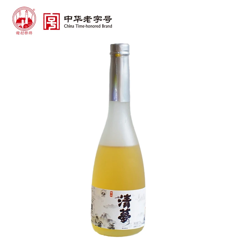 谢村桥清梦青梅味低度谢村黄酒特型半甜黄酒中华老字号纯粮酿造