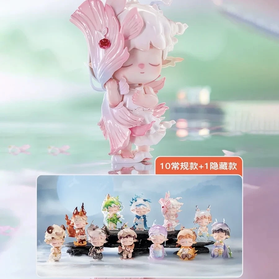 【拆盒】正版mimi自然诗系列盲盒国风潮玩手办摆件