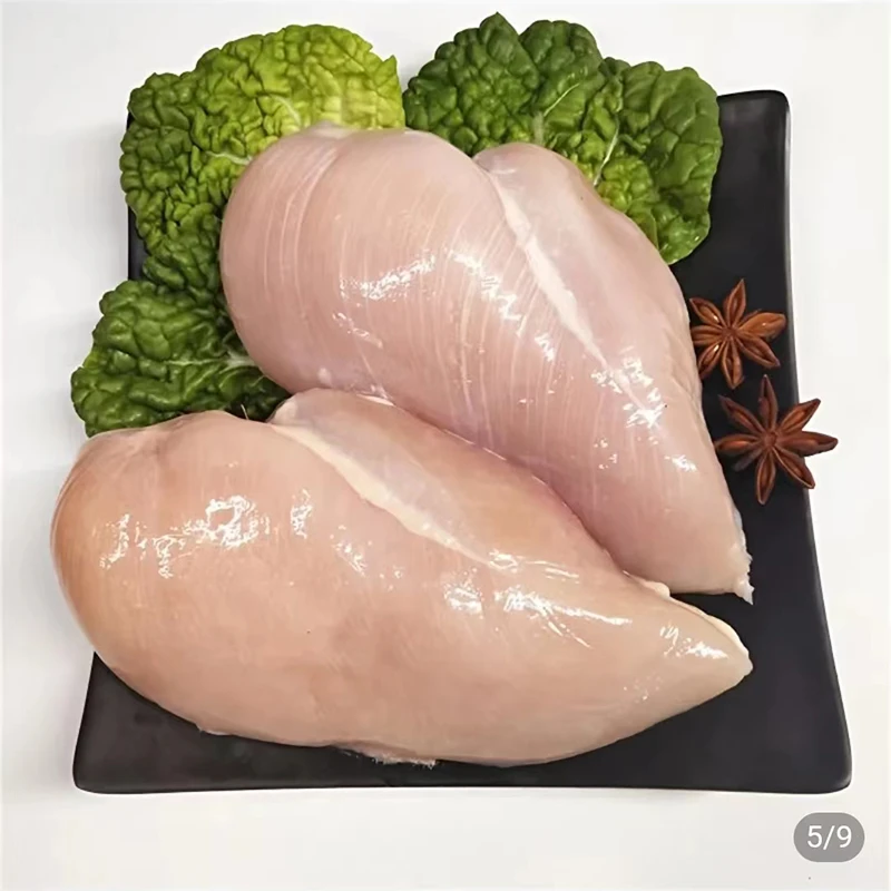 冷冻新鲜鸡胸肉去皮鸡大胸生鸡脯肉无水5-9斤