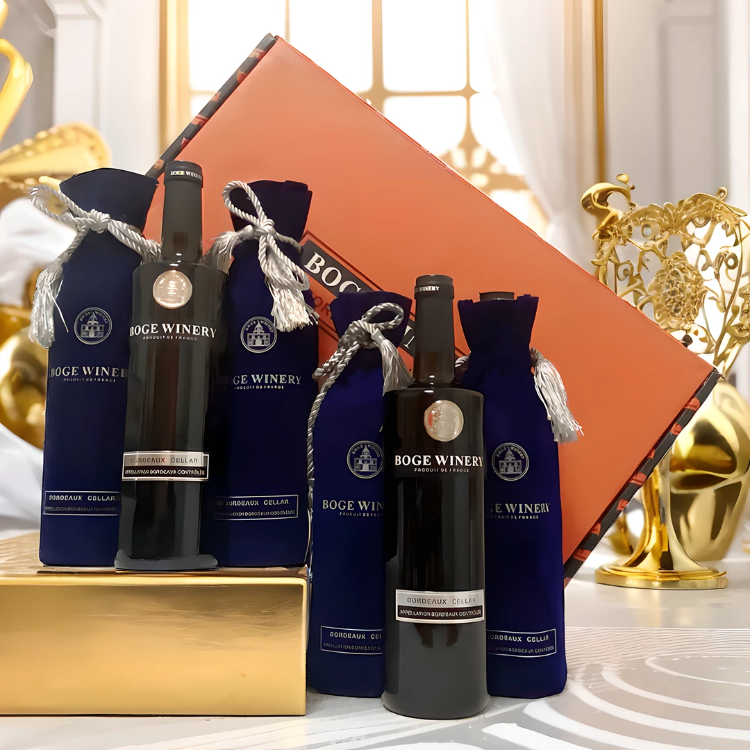 法国原装进口窖藏干红葡萄酒红酒整箱礼盒装送礼商务高档批发干型