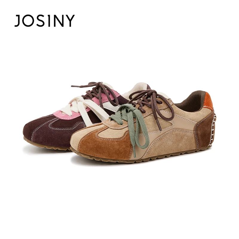 卓诗尼解构美学德训鞋女2025秋新款复古休闲百搭厚底鞋运动慢跑鞋