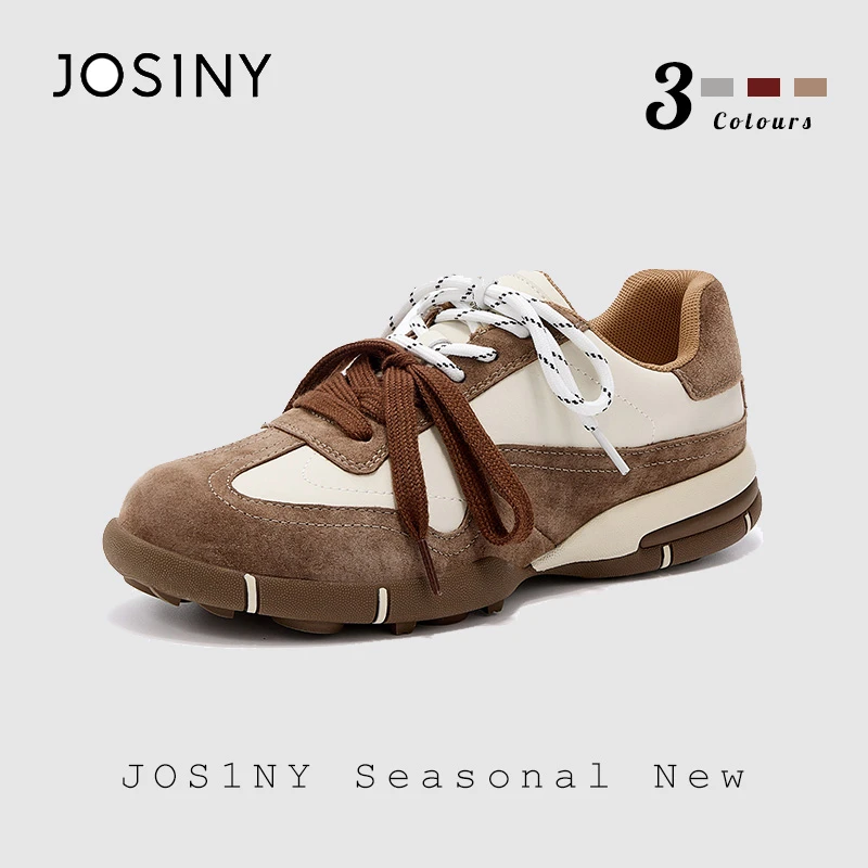 卓诗尼女鞋秋季2025年新款美拉德风潮流休闲运动鞋时尚百搭德训鞋