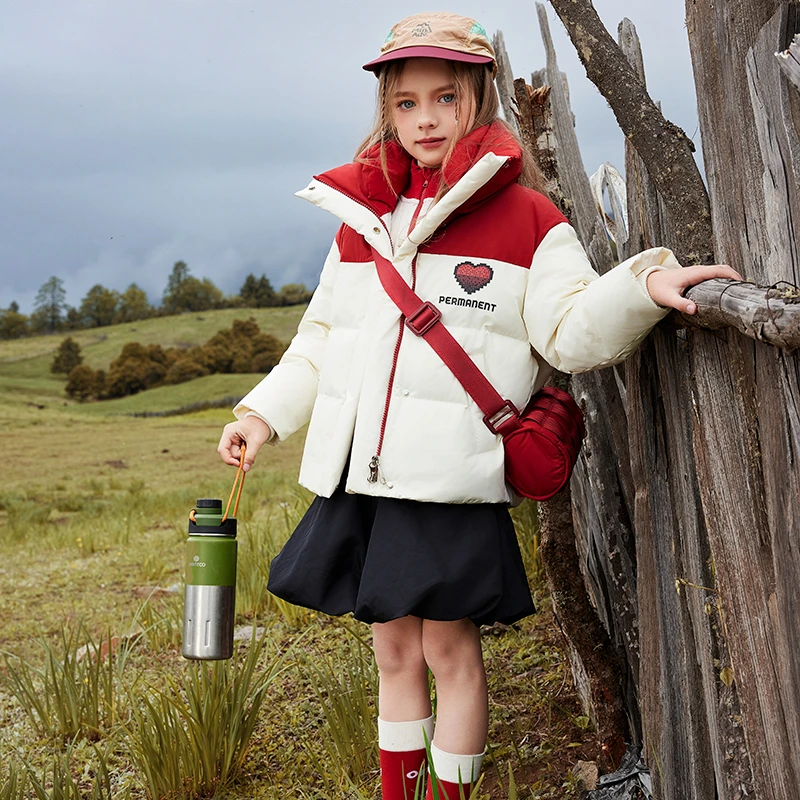 鸭鸭精选男女童羽绒服短款宝宝2024新款洋气加厚保暖女孩外套