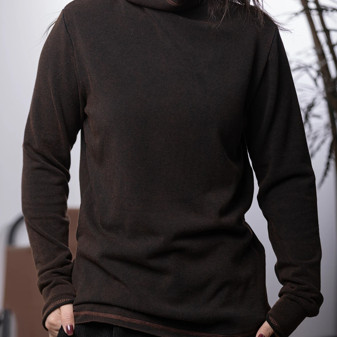 Z·X/珍夕棉服女2024冬新款打底 高领 保暖 舒适圆领休闲长袖冬季