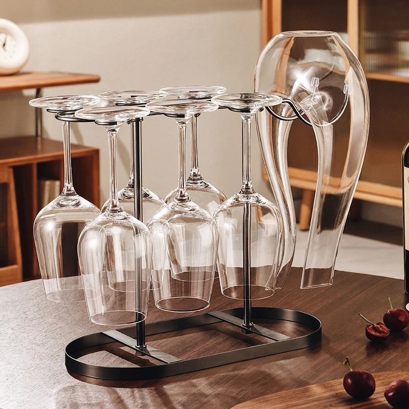 水晶玻璃红酒杯套装家用高脚杯子葡萄酒杯红酒醒酒器高档奢华酒具