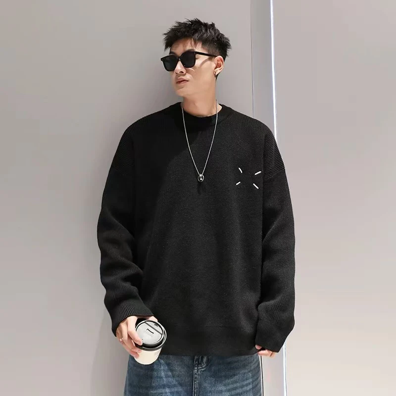 vvs新款重磅高弹秋冬马拉风慵懒毛衣男女同款套头毛衣