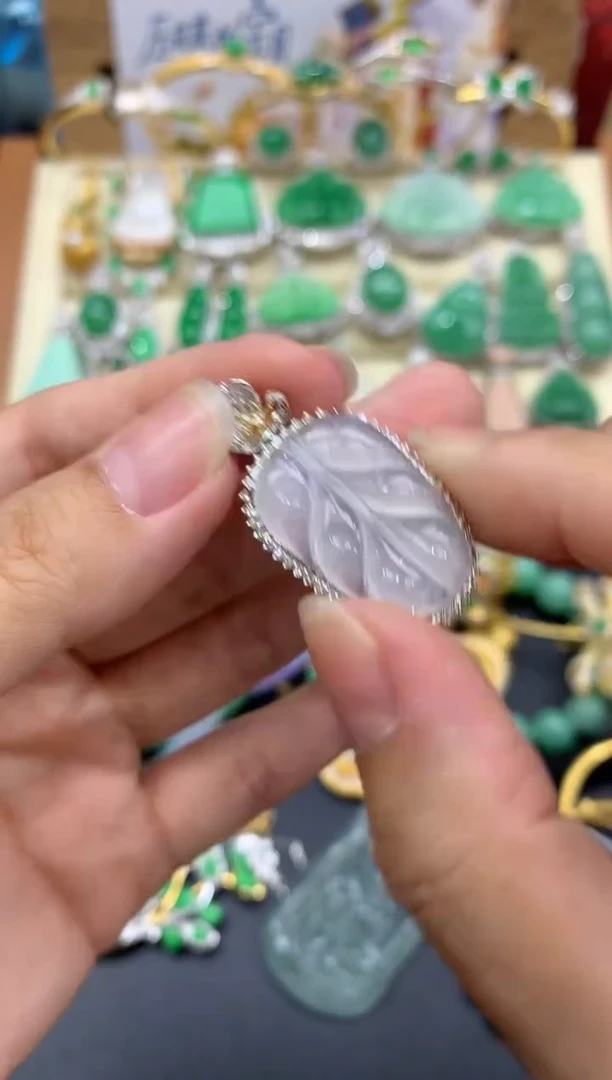 【闪购商品】翡翠颈饰18K金镶嵌504-中国好珍宝