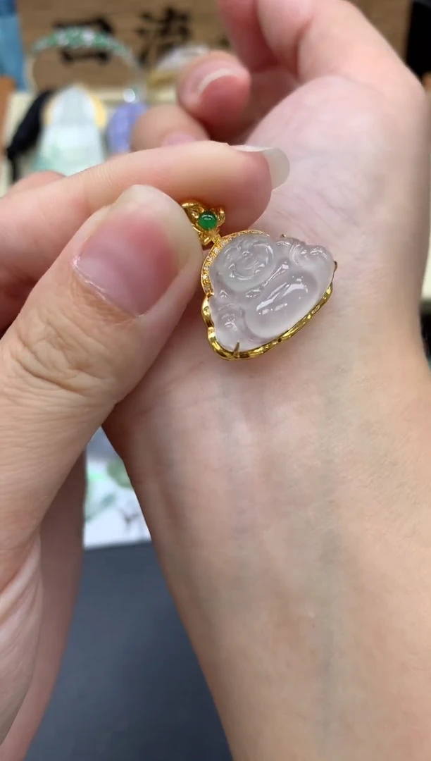 【闪购商品】翡翠颈饰18K金镶嵌374 -中国好珍宝