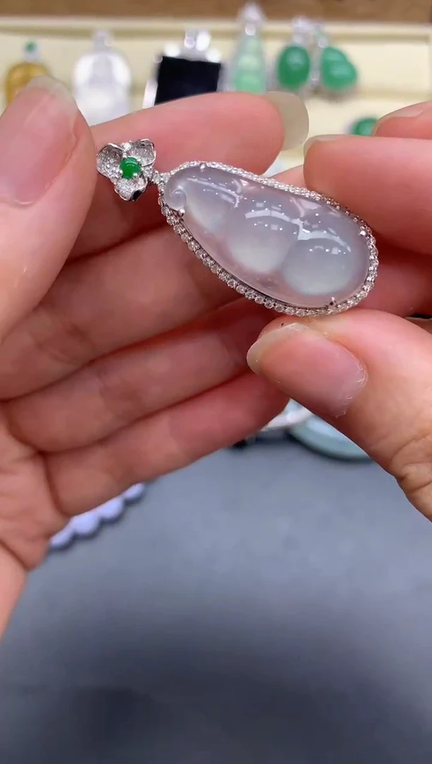 【闪购商品】翡翠颈饰18K金镶嵌591-多人