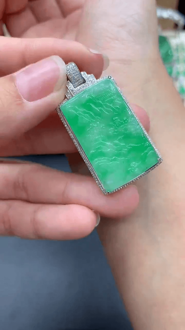 【闪购商品】翡翠颈饰18K金镶嵌498-多人