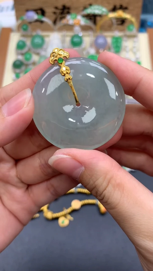 【闪购商品】翡翠颈饰18K金镶嵌183-中国好珍宝