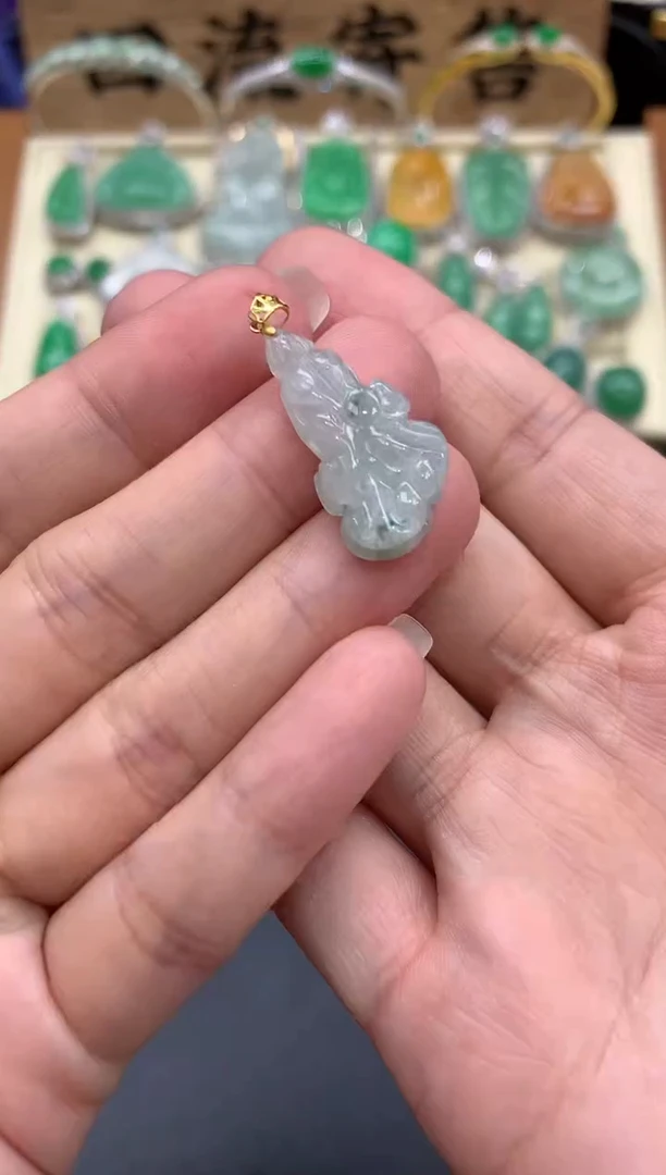 【闪购商品】翡翠颈饰18K金镶嵌59-中国好珍宝