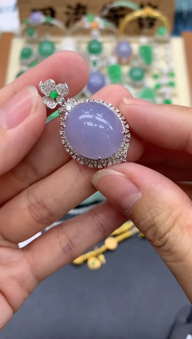 【闪购商品】翡翠颈饰18K金镶嵌539-中国好珍宝