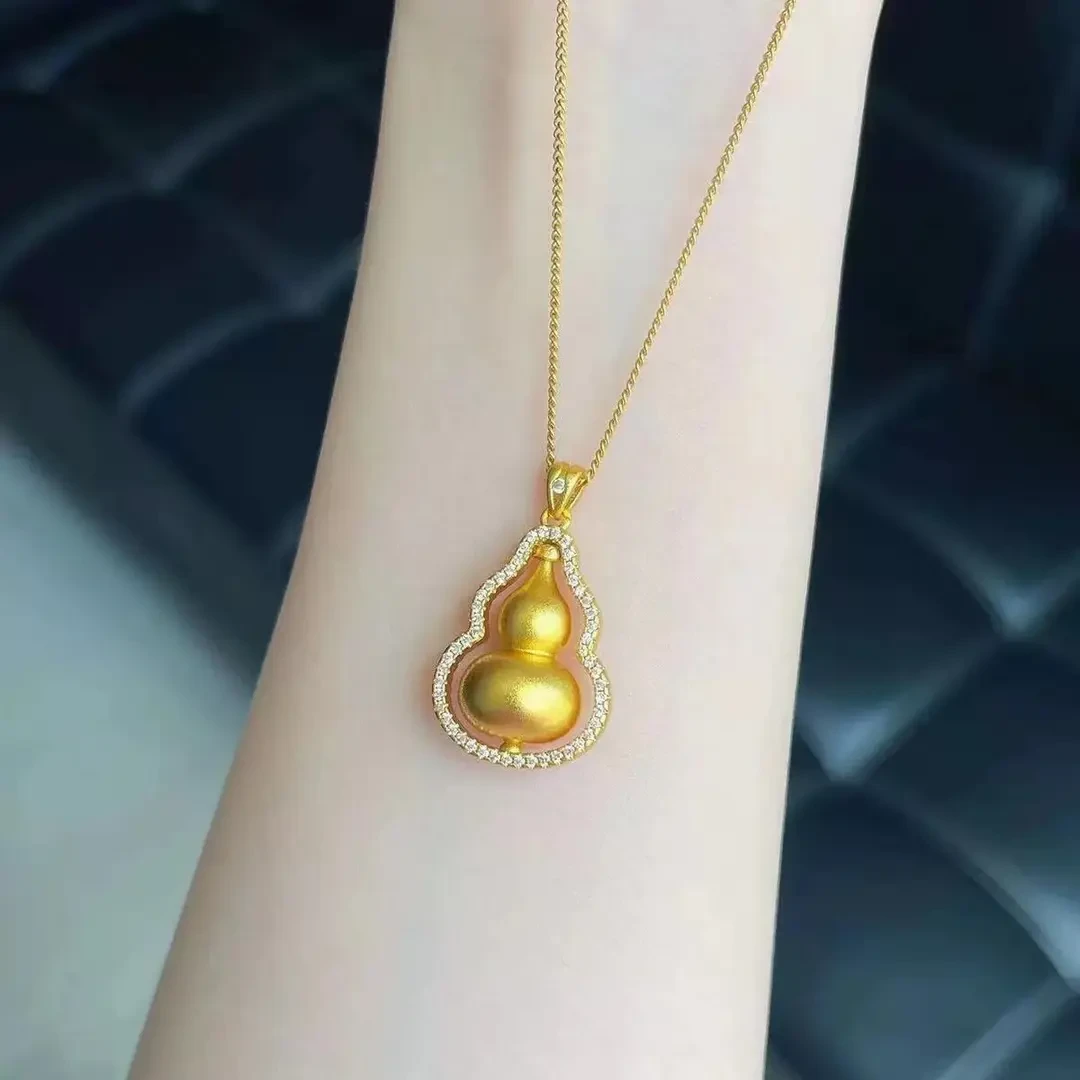 铜合金项链 【洛洛补贴】中式国潮转运葫芦项链福禄吉祥古风锁骨链