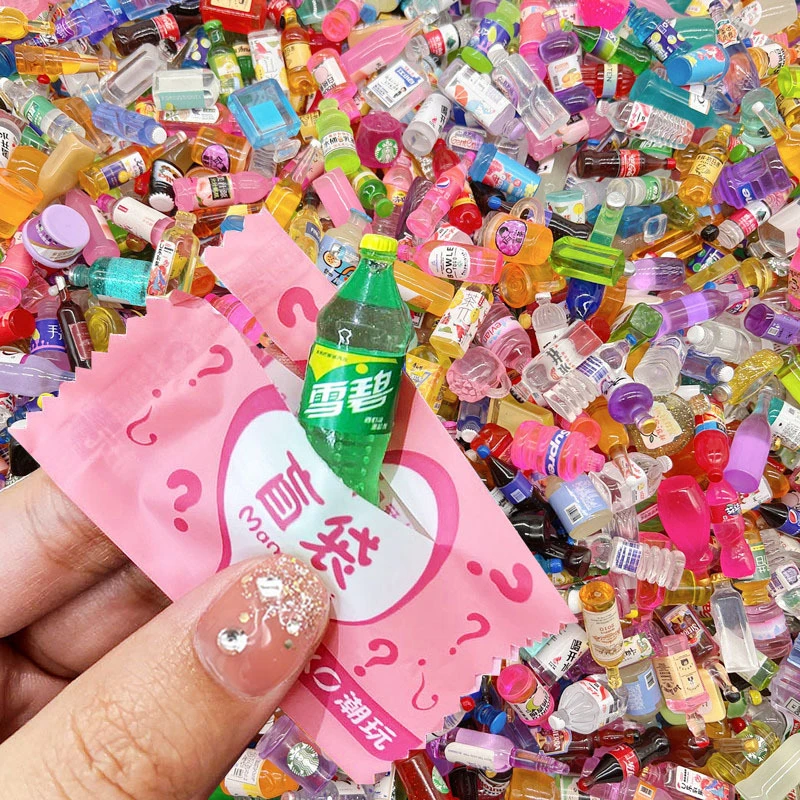 超市小盲袋网红迷你食物零食模型玩具饮料儿童益智酒瓶子饰品摆件