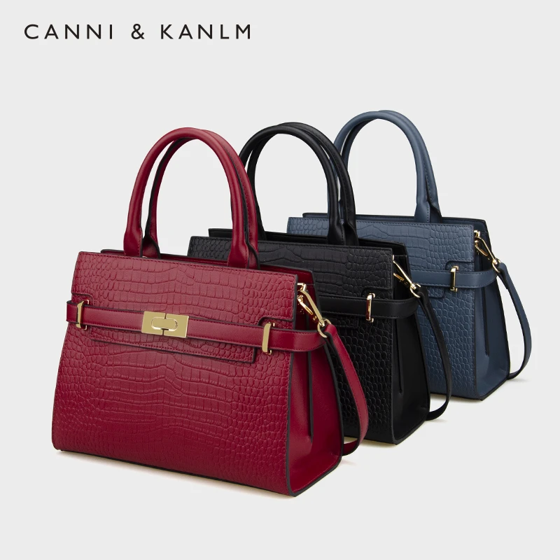 CANNI&KANLM女士手提包女2023新款气质中年高级斜挎大容量妈妈包
