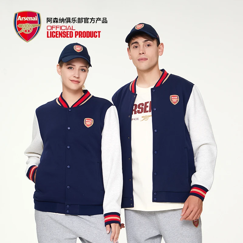 arsenal阿森纳官方2023新款1886队徽logo藏青酒红棒球服