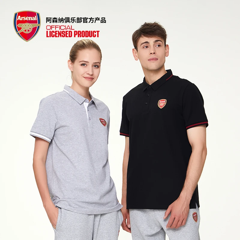 arsenal阿森纳官方正品新款休闲队徽logo短袖polo衫