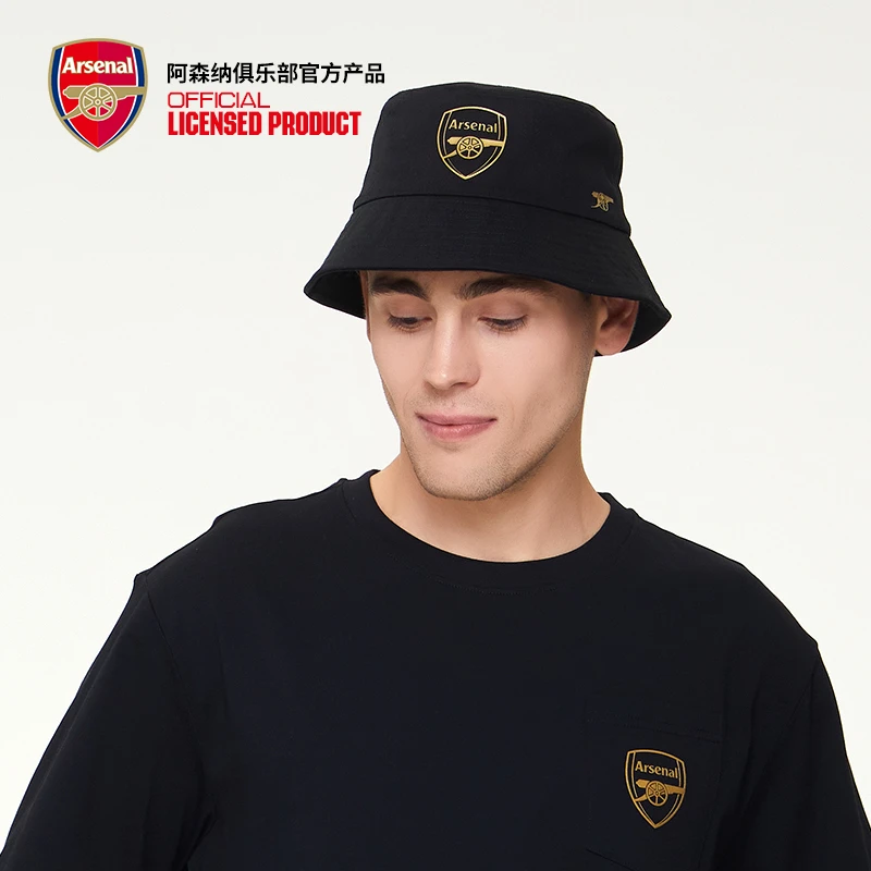 arsenal阿森纳官方正品夏季新款黑金渔夫帽遮阳帽防晒男女