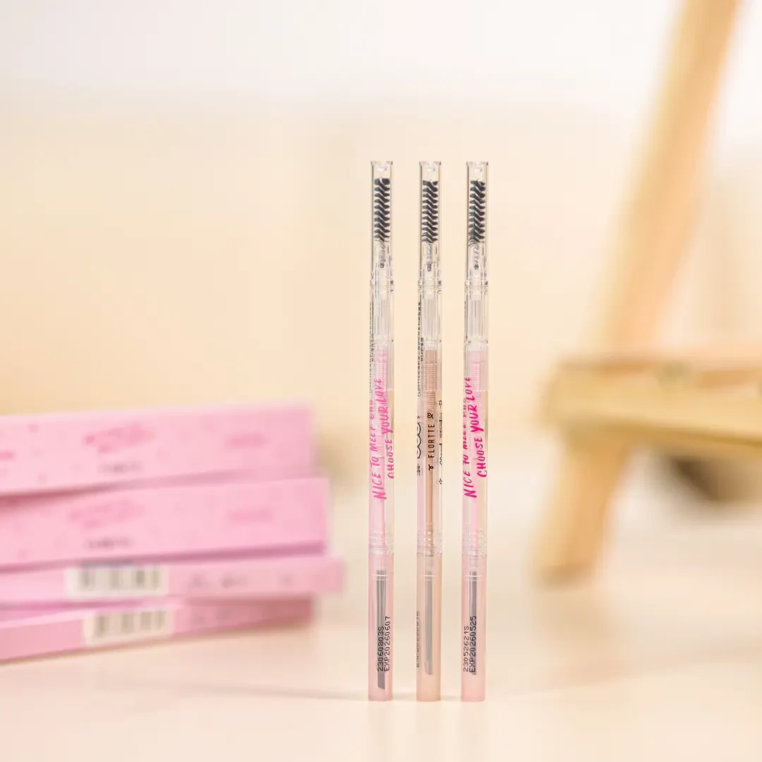 FLORTTE/花洛莉亚双头极细防水细眉笔学生美颜旋转阴影防汗滋润