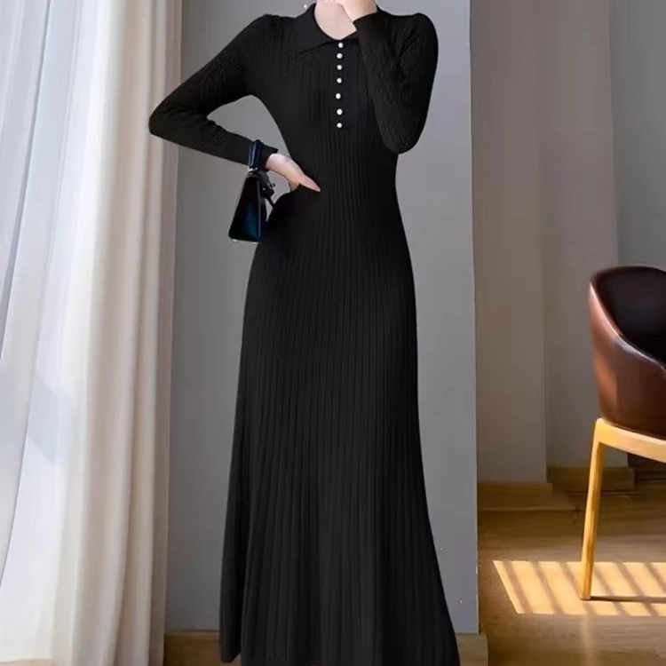 251-300长款针织连衣裙