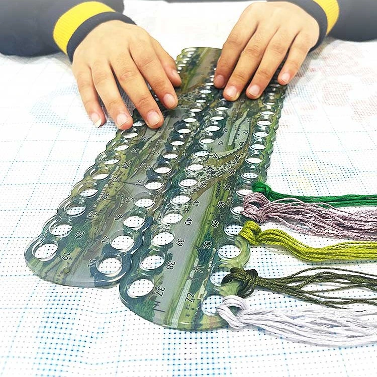 清明上河图线板十字绣亚克力数字辅助专用工具穿排线板大孔分线板