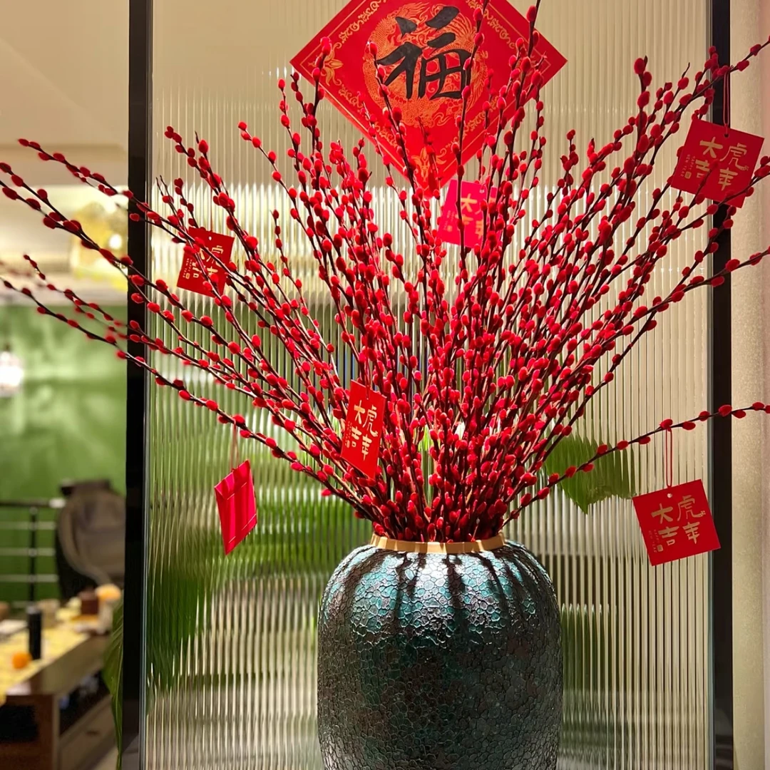 2025新年银柳招财真花A级