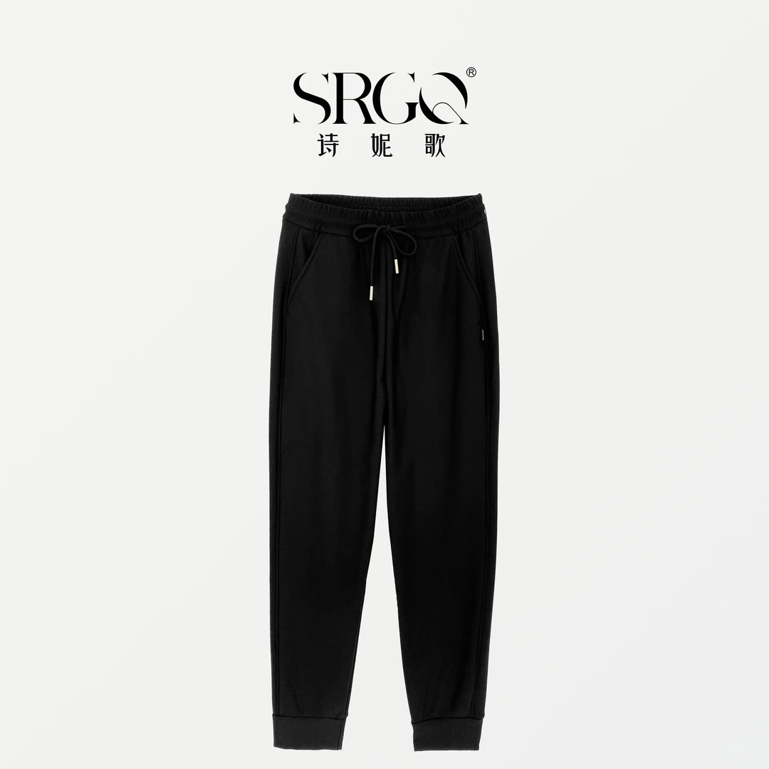诗妮歌冬季【火力全开】男女款黑金沸腾护膝休闲保暖防风裤3