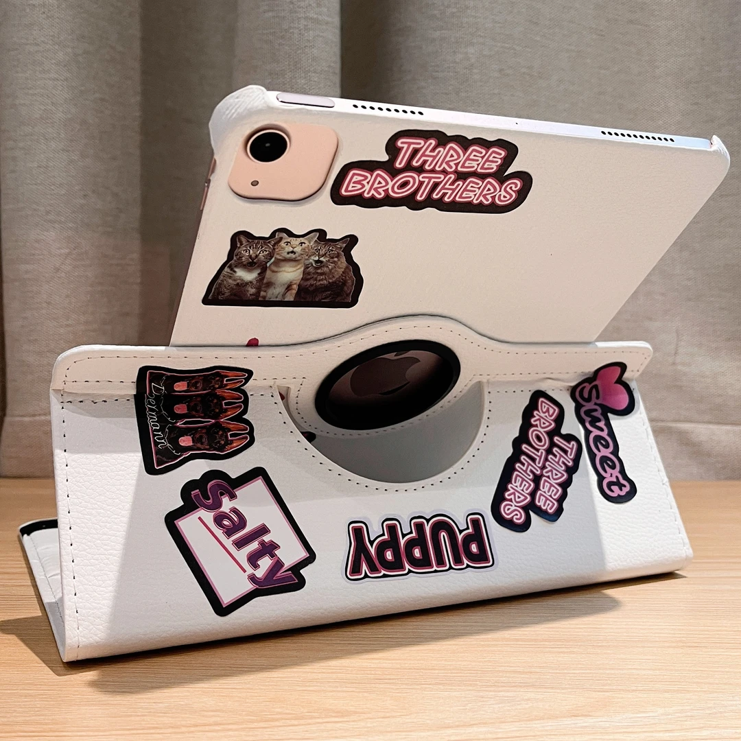 卡通贴纸小米6保护套6pro平板壳小米5/5pro旋转11寸红米pad10.6