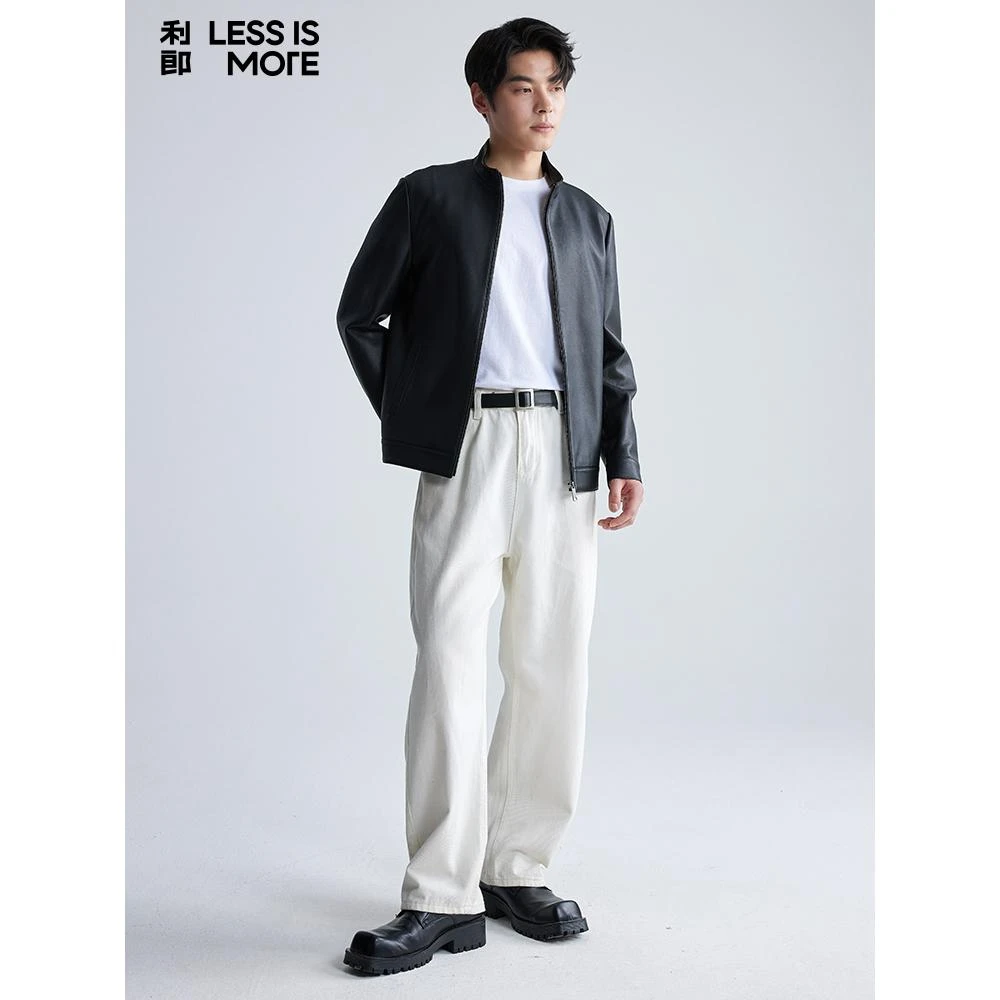 【立体有型】利郎20秋季新款青年商务真皮轻奢外套 (A4QZP002)