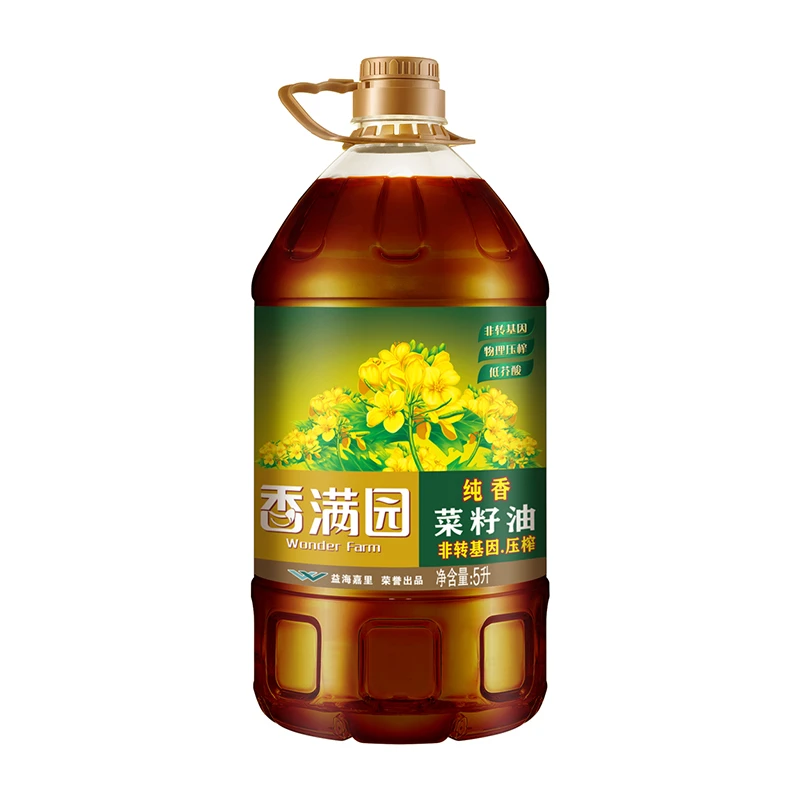 香满园纯香菜籽油5L非转基因压榨新日期