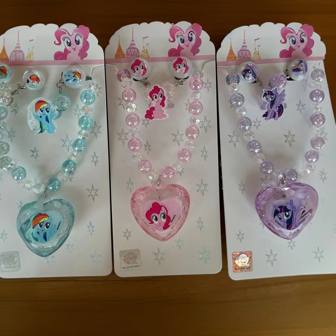 卡通亚克力发光发亮项链套装紫悦古风公主首饰女童宝宝项链礼物