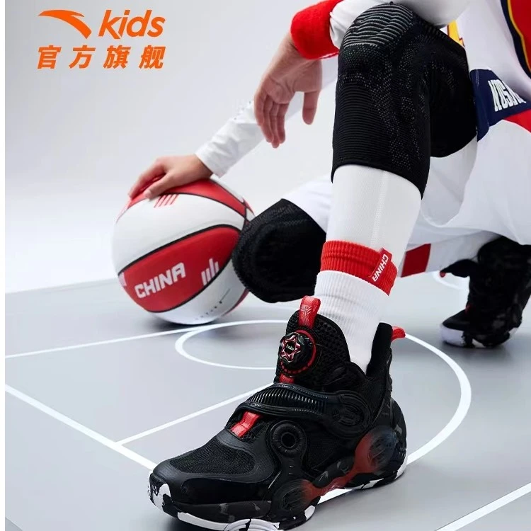 【异形2.0】安踏儿童夏季新款旋钮网面透气运动篮球鞋缓震312231115
