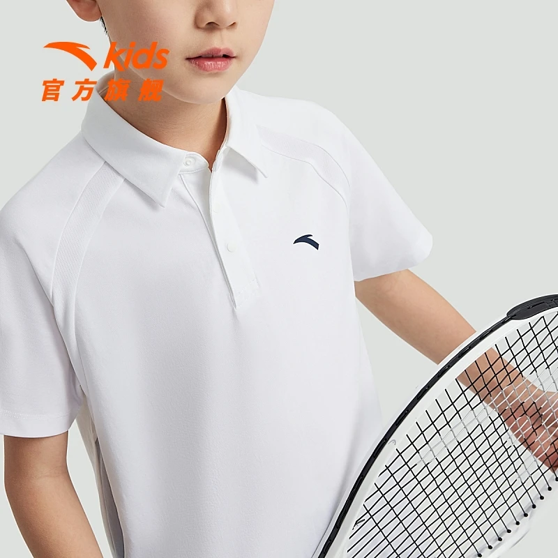 【儿童POLO衫】安踏儿童夏季透气吸汗速干休闲舒适T短袖A352425111