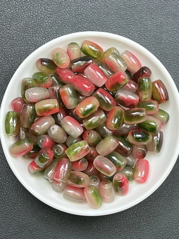 天然珠宝 西瓜珠C60 8*12 30颗（赠弹力绳）