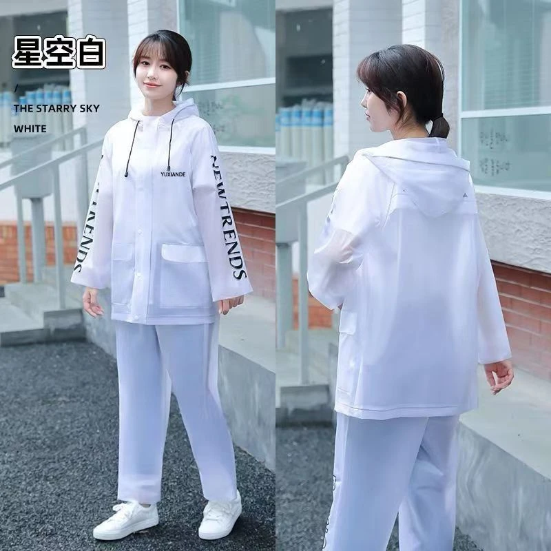 雨衣雨裤套装分体外卖男女单人电动摩托车骑行时尚长款全身防暴雨