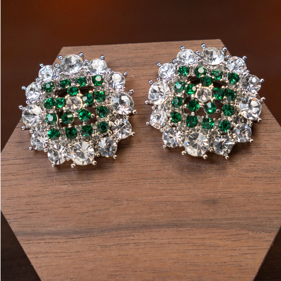 铜合金耳饰 法式宫廷气质华丽耳环