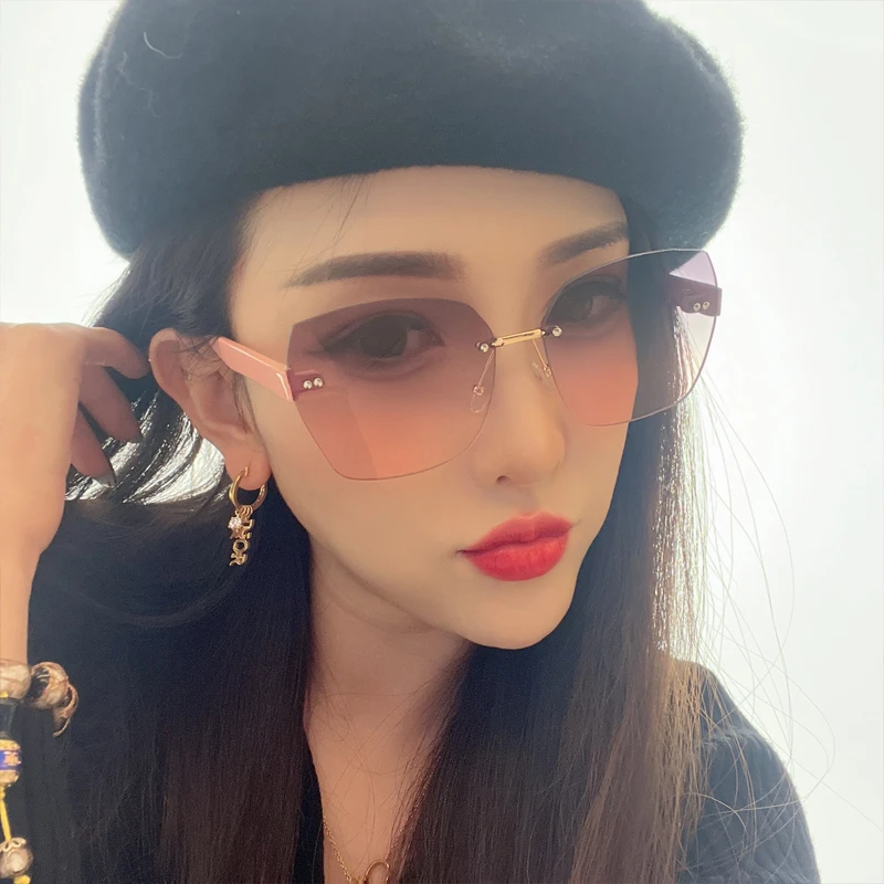 墨镜女夏海边明星款眼镜2022新款多边形太阳镜男圆脸韩版复古网红