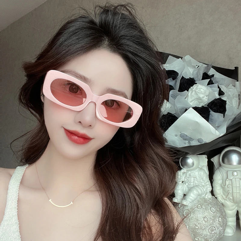 墨镜女夏新款潮开车太阳镜女小脸款小号网红眼镜男街拍时尚5349