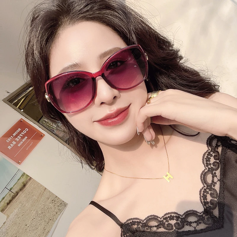 太阳镜女2022年新款防紫外线墨镜高级感圆脸大脸简约gm眼镜显脸小