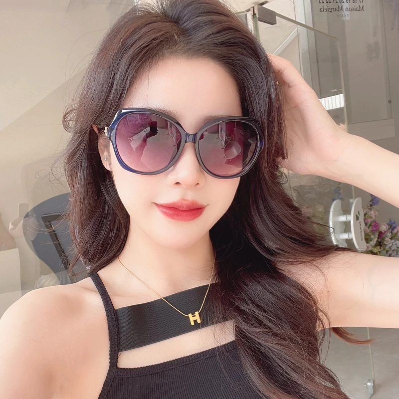 墨镜网红款ins风圆脸大脸显瘦2022新款女士防紫外线高级感太阳镜