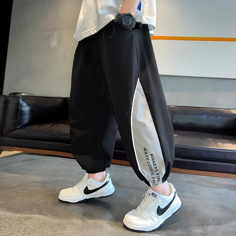 男童夏季防蚊裤宽松薄款灯笼裤新款夏天中大童冰丝裤子儿童透气