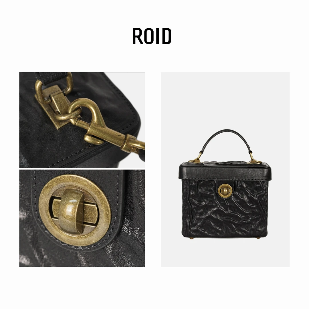 【大周专属】ROID2023经典复古单肩斜跨女包小方包F035
