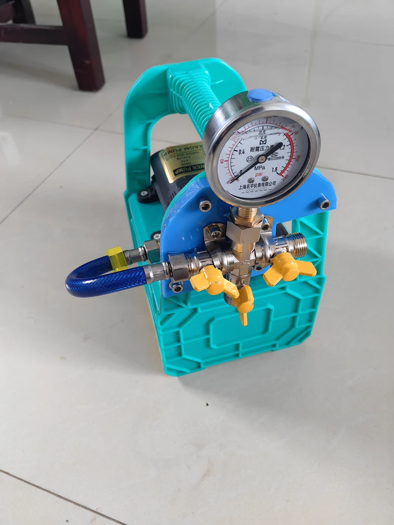 电动打压泵地暖水弹清洗泵试压机测漏水检测PPR测压水管打压神器