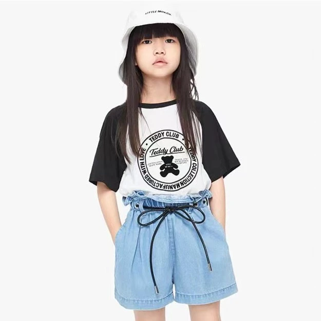 littlemoco童装插肩袖印花短袖T恤#KBB2TEET40