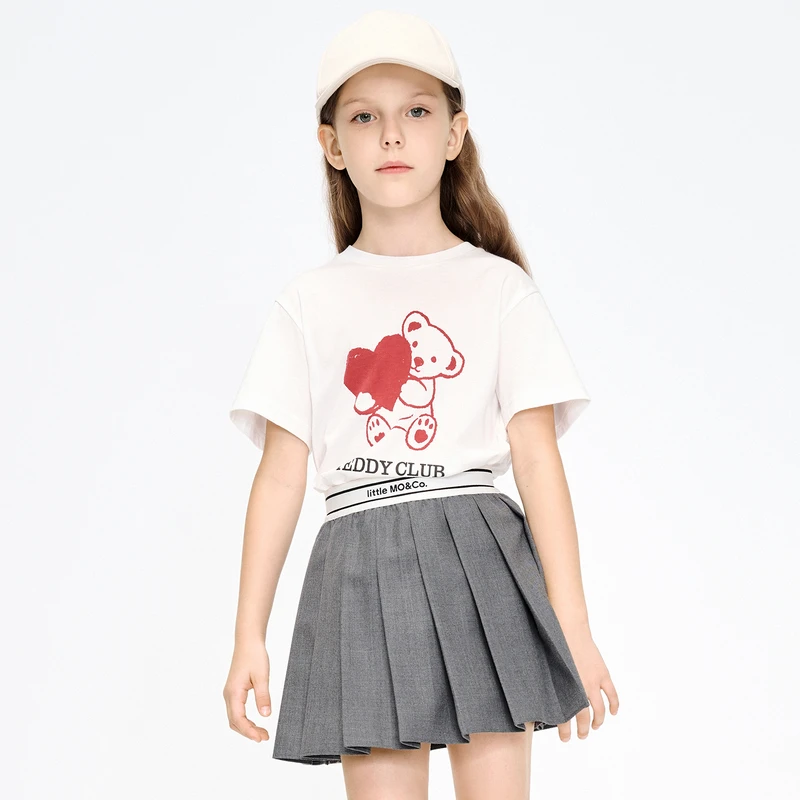 littlemoco童装夏季抑菌短袖印花T恤#KBD1TEET14