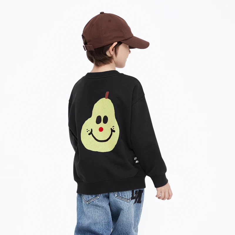 littlemoco童装印花圆领长袖卫衣#KBC4SWS007