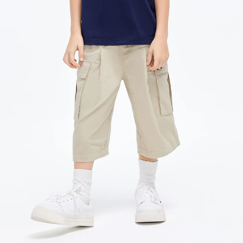 littlemoco童装夏装直筒工装七分裤#KBD2PAT012